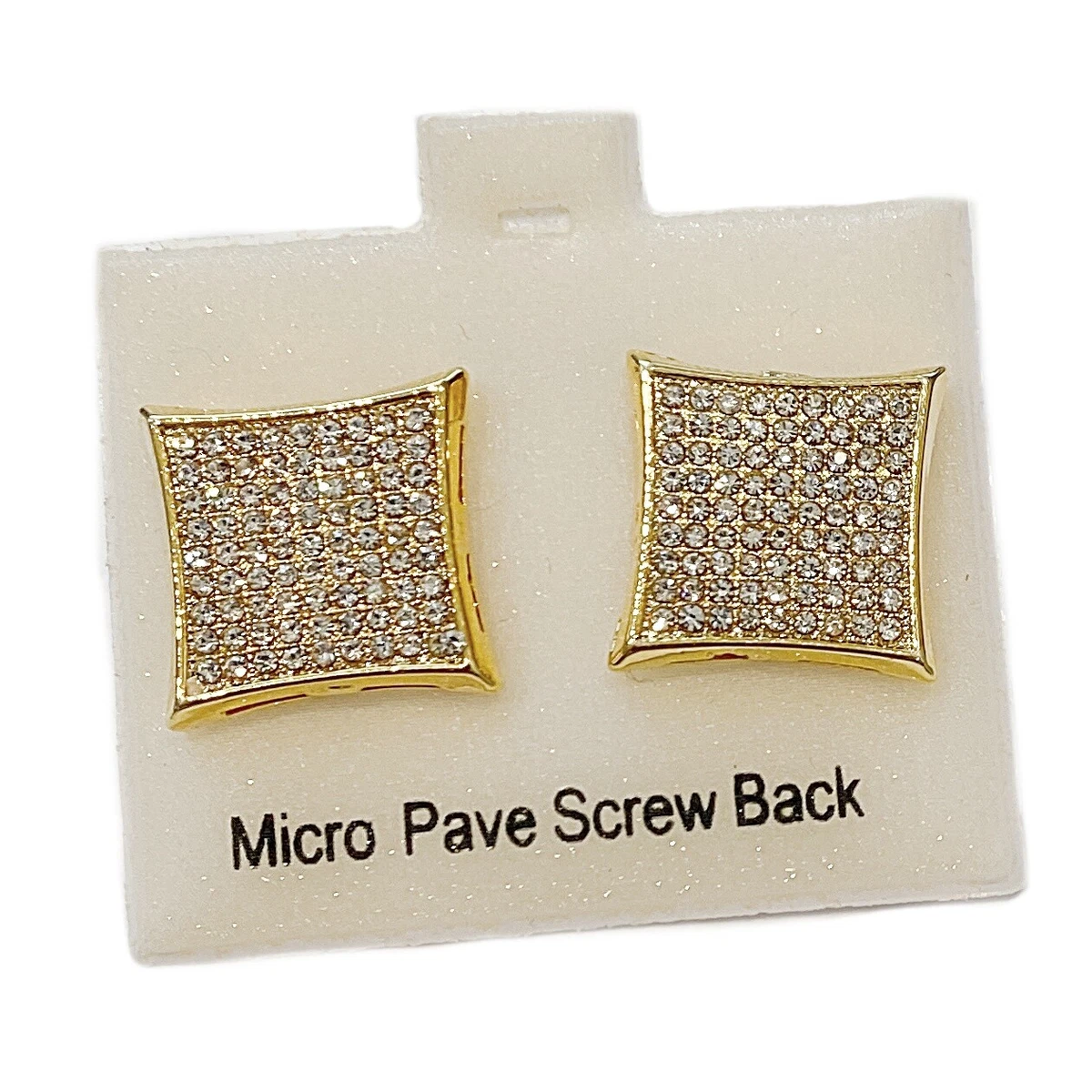 Mens micro pave earrings sale