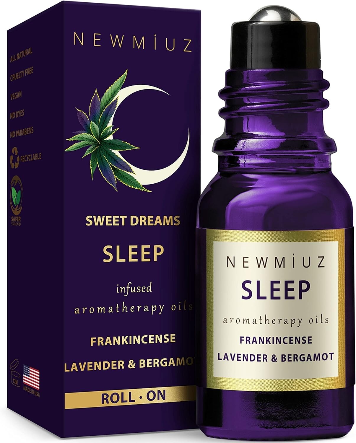 stress relief & sleep essential oils roll on sleep aid natural perfume relaxing