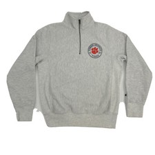 Clemson Tigers Sweatshirt Adult M Gray Heather Champion Reverse Weave 1/4 Zip