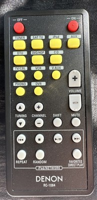 Genuine Denon RC-1084 iPod Network Remote Control Tested ORIGINAL OWNER MINT