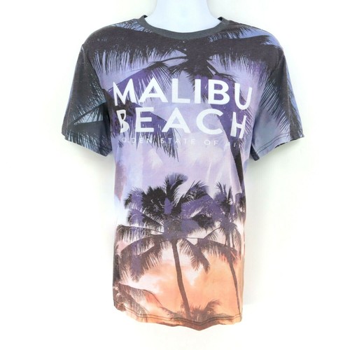 T-Shirt Mens M Multicolor Palm Tree 