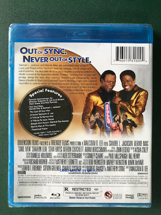 Soul Men (Blu-ray) Samuel L. Jackson, Bernie Mac, 2008 MINT Soul Men (Blu-ray) Samuel L. Jackson, Bernie Mac, 2008 MINT