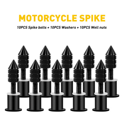 10Pcs Windscreen Motorcycle Windshield Spike Bolts 5MM Wind Bolt Screen Screw