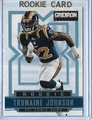 Trumaine Johnson 2012 Panini Gridiron Platinum X RC Rookie 11/25 Rams Jets