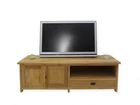 Lowboard TV Cabinet TV Table Teak Wood Unfinished 160cm Wide (4994)