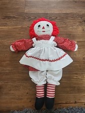 Vintage Well Loved Raggedy Ann And Strawberry Shortcake Dolls