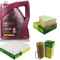MANN-FILTER Inspektionspaket 5L Mannol Energy Combi Ll 5W-30 FüR Seat Ibiza Iii