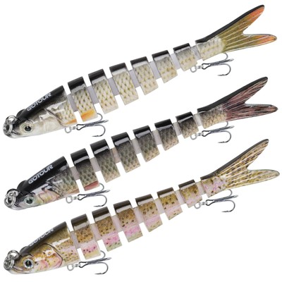 Fishing Lures for Freshwater or Saltwater Easy to Use for Family Fishing Begi...