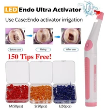Dental Endo Ultrasonic Sonic Activator Root Canal Irrigator+150Tips Free IN US !