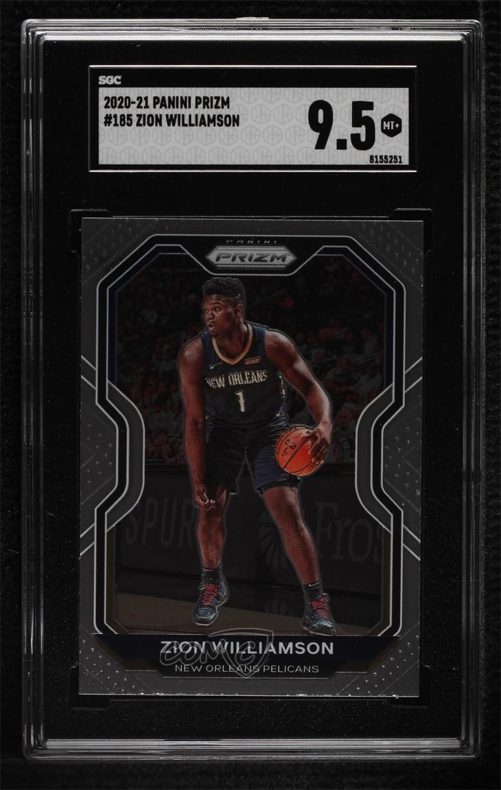2020-21 Panini Prizm Zion Williamson #185 SGC 9.5 Mint+ 0i76