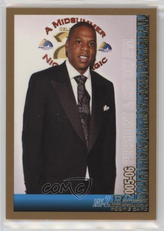 2005-06 Bowman Draft Gold Jay-Z #151 0uh2