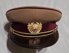 RSR medic officer - doctor visor hat Romanian army year 1987, CEAUSESCU Romania
