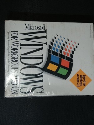 Microsoft Windows for Workgroups Add-on Upgrade for 3.1 Sealed New in Box 1994