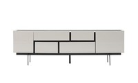 Luxus Rtv Lowboard Tv StäNder Sideboard Wohnzimmer Holz Weiß Modern