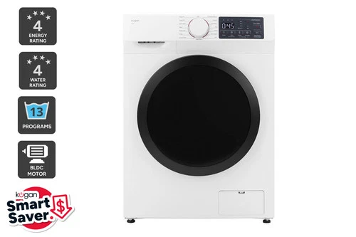 Kogan 9kg Front Load BLDC Inverter Washing Machine (White), Washing Machines,
