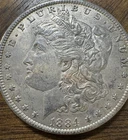 1884 O Morgan Silver Dollar About Uncirculated