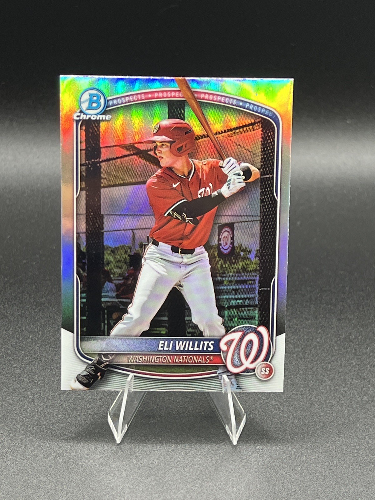 2025 Bowman Draft Chrome ELI WILLITS SSP IMAGE VARIATION REFRACTOR BDC-1 #1 Pick