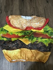 Cheeseburger Adult Costume One Size Fits Most. Fast Food Burger Spirit