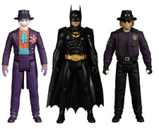 BATMAN 1989 Keaton + Nicholson Joker + Goon Ver 5 POINTS SET Action Figure Mezco