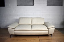 Ledersofa Ledercouch Hukla Zweisitzer Dreisitzer Sitztiefenverstellung