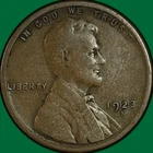 1923-S Lincoln Wheat Cent Very Good VG Coin #34321