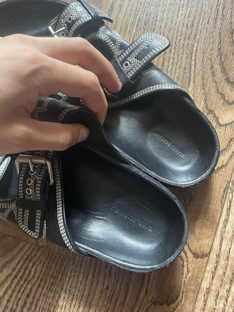 Isabel Marant Shoes Womens Size 40 Studded Slide Sandal Buckle