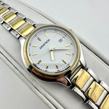 Armitron Womens Two Tone Gold Silver Watch Date 75/5689TT - New Battery