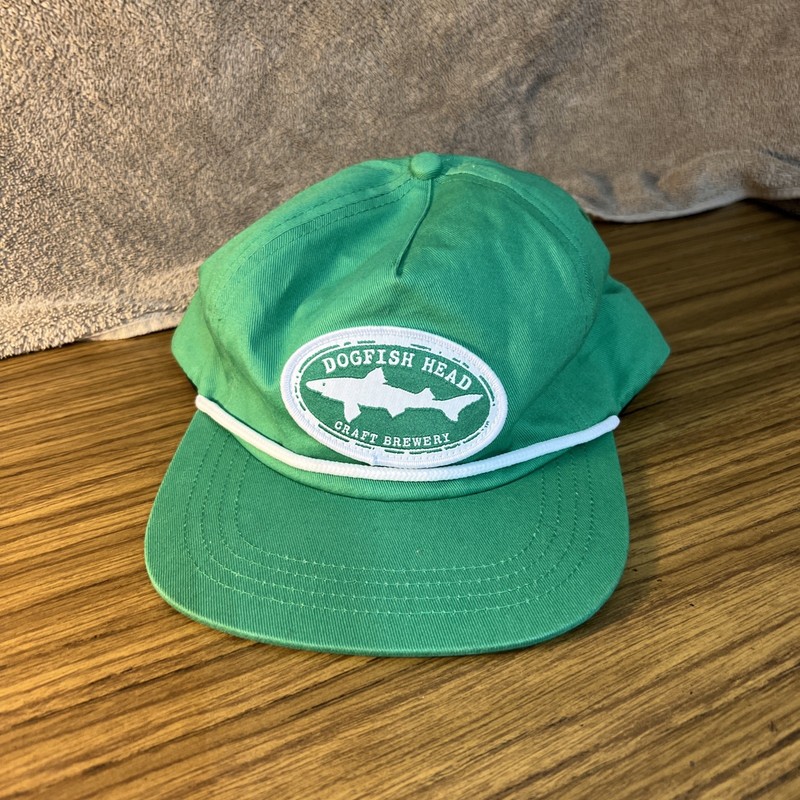 Dogfish Head Brewery Snapback Kelly Green Hat Adult Men"s Adjustable Fit New