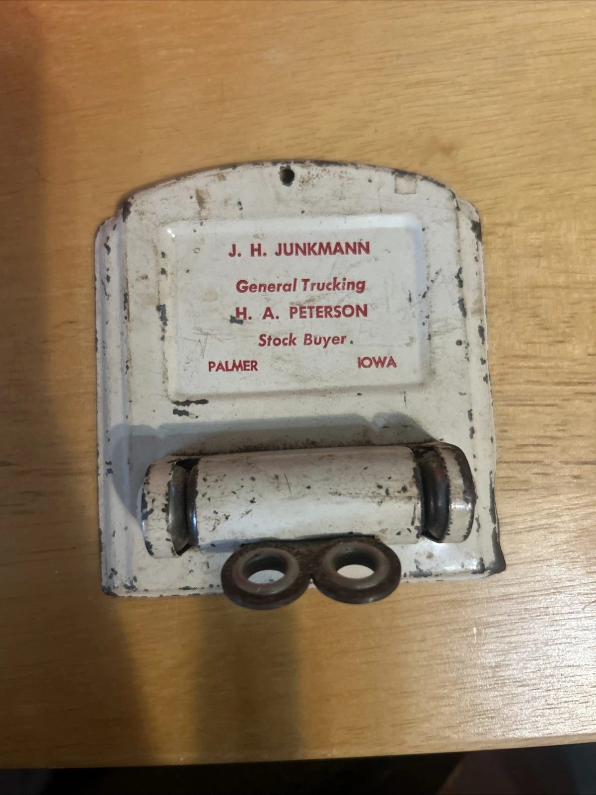 Vintage Wall Mount Advertising Knife Sharpener Palmer Iowa
Opens in a new window or tab