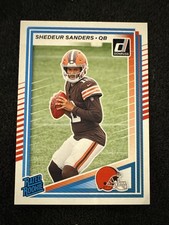 2025 Panini Donruss - Rated Rookie Shedeur Sanders #306 (RC) CELEVELAND BROWNS