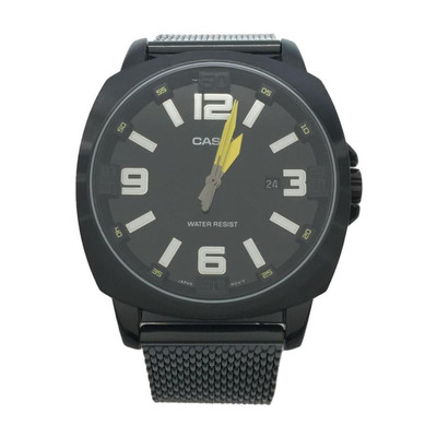 CASIO MTP-1350 Black Case Size Used Watch #2104