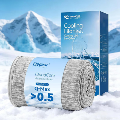 Elegear Revolutionary Cooling Blanket Twin, Absorbs Heat to Keep Body Cool for N