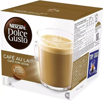 Nescafe Dolce Gusto Cafe Au Lait Capsules 16 Pods Free Shipping World wide