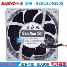 Sanyo 9SG1224G105 24V 2A 12CM 3-Wire High-Airflow Cooling Fan