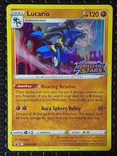Pokemon Lucario SWSH186 Stamped Brilliant Stars Variant Holo TCG NM on eBay