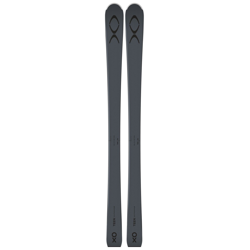 Masque de ski XO Teen noir et gris foncé pour ados en session freeride