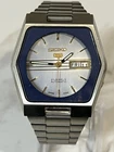 Vintage Seiko 5 Automatic Silver Dial Day/Date wrist watch Spare/Repair (refB5)