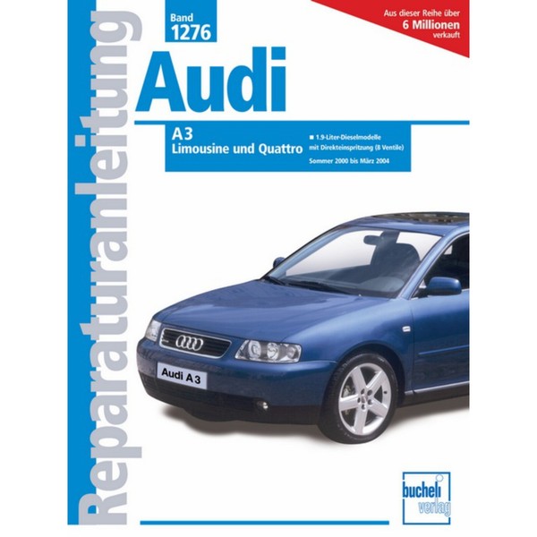 Audi A3 Typ 8L Limousine, Quattro 2000-2004 Werkstatthandbuch Bucheli Verlag-image