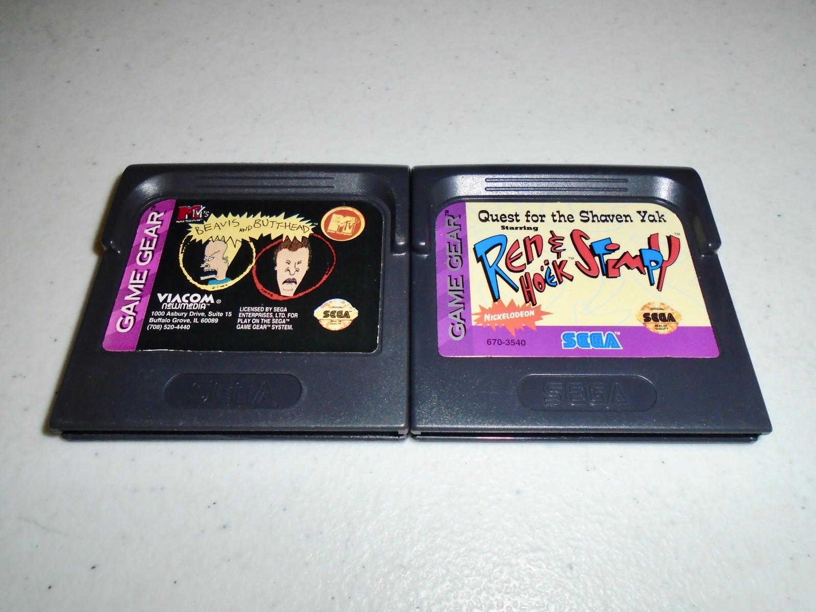 MTV Beavis and Butt-head & Ren Hoëk & Stimpy Quest ☆☆ Auténtico Sega Game Gear