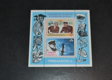 TURKS & CAICOS ISLANDS SCOTT #298A WINSTON CHURCHILL SOUVENIR SHEET MNH SET OF 1