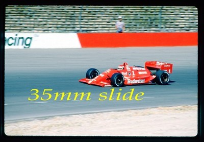 35MM INDY CAR SLIDE - BOBBY RAHAL 1989 #1 BUD INDY CAR #SA67