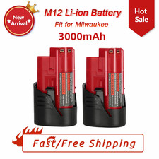 2 Pack for Milwaukee M12 12Volt Li-ion 3.0Ah ...
