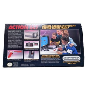 Nintendo NES Action Set Home Console - Orange GC Tested CIB Sealed Poster