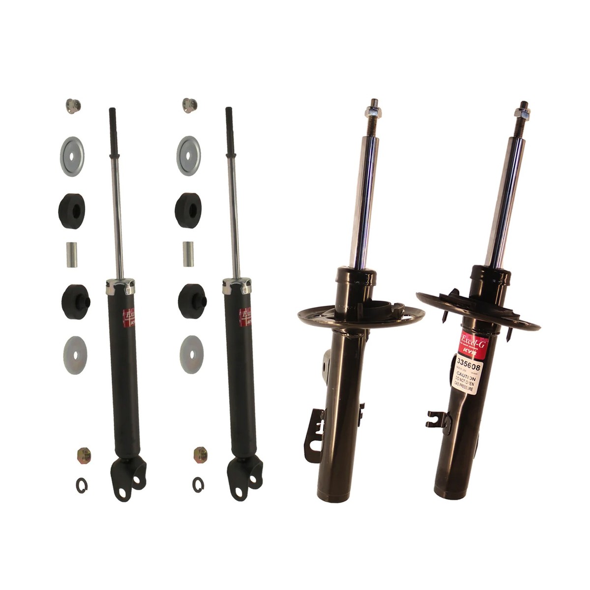 FLEXオリジナルコンプリートショック　KYB製 KYB Front Struts & Rear Shocks Absorbers Kit Set 4 PCS For Ford