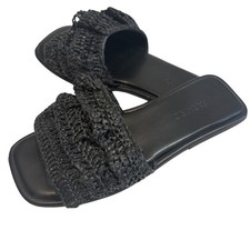 Farm Rio 7 ruffle layered crochet slide slip on sandal 2768