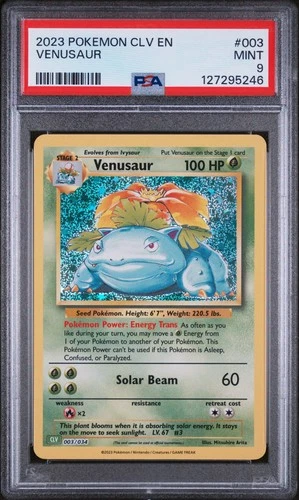 2023 Pokemon TCG Classic Venusaur PSA 9