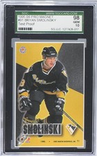 1995-96 Pro Mags Test Proof Bryan Smolinski #91 SGC 10 GEM 0a1