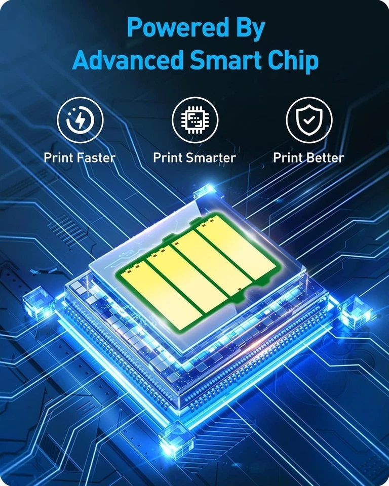 T10W Compatible T10W100 T10W200 T10W300 T10W400 Ink Cartridge 4-pack WFC5390 - Image 3 of 4