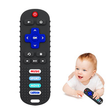 Baby Teething Toys, Soft Silicone Remote Control Teether for Babies 3 6 12 18 Mo