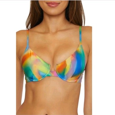 BECCA Women's Standard Paper Mache Underwire Bikini Top, Adjustable, Small 